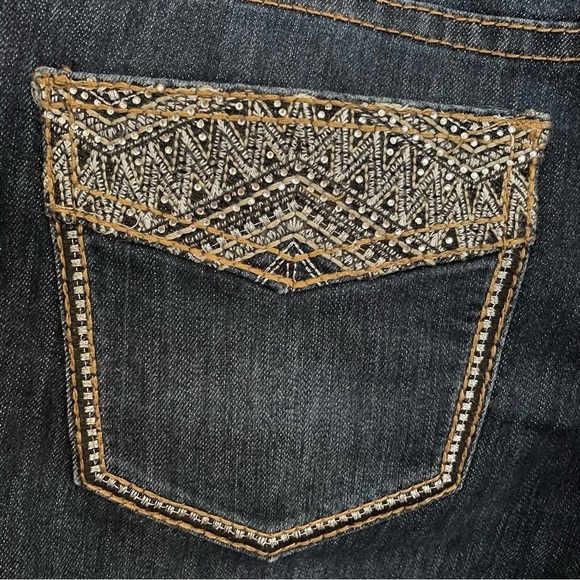 NWOT Christopher & Banks Embellished Straight Leg Jeans Size 12 - Picture 8 of 13